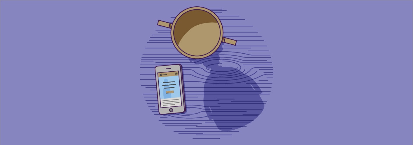 mobile first illustration